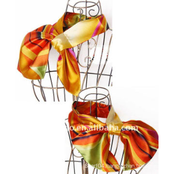 2016 latest fashion satin promotion scarf